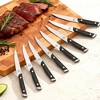 imarku Steak Knives Set, Serrated Steak Knife Set with Pakkawood Ergonomic Handle, Japanese HC Steel Steak Knife, Gifts for Men and Women, 8 pcs - 2 of 4