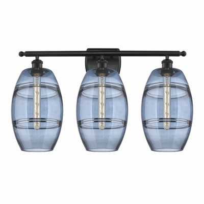 Vaz - 3 Light Bath Vanity In Industrial Style-10.88 Inches Tall and 28 Inches Wide