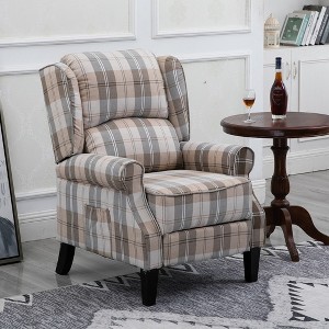 Vintage Armchair Sofa Comfortable Upholstered leisure chair / Recliner Chair for Living Room - 1 of 4
