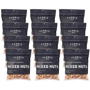 Ferris Nut Co. Roasted and Salted Deluxe Mixed Nuts - Case of 12/16 oz - 1 of 2
