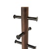 Umbra Wood Pillar Coat Rack Black/Walnut: 8-Hook, Freestanding, Easy Assembly, 66" Tall - 4 of 4