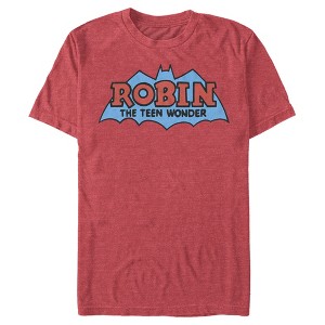 Men's Batman Logo Boy Wonder Robin T-Shirt - 1 of 4