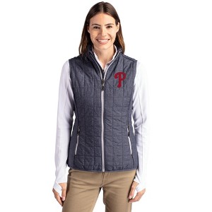 Philadelphia Phillies Cutter & Buck Rainier PrimaLoft® Womens Eco Insulated Full Zip Puffer Vest - 1 of 1