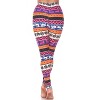 Women's One Size Fits Most Printed Leggings - One Size Fits Most - White Mark - 3 of 3
