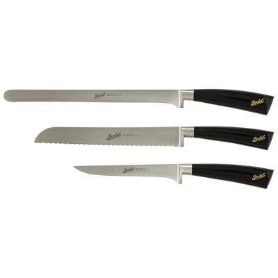 Berkel Elegance Black Stainless Steel 3 Piece Prosciutto Knife Set