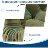 Bean Bag Chairs for Adults, Memory Foam Couch Single Sofa Chair with Suede-Like Fabric,Green - 4 of 4