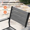 Pellebant Outdoor Dining Chairs Modern Aluminum Stackable Chairs for Patio - 4 of 4