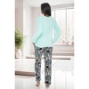 ADR Women's PJ Set, Fleece Pajama Pants & Top, Cozy PJs for, Lady Pajamas - 3 of 4