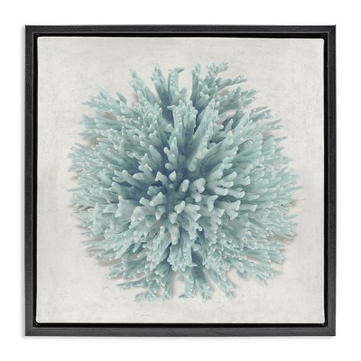 Stupell Industries Coral Ball Blue Sea Beach Design, 18" x 18"