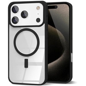 Entronix [Magnetic] Case Compatible with iPhone 17 Pro Max - [Clear Back] Soft Matte Frame - 1 of 4