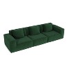 Whisen Modular Sofa Bed - Oversized, Convertible, Soft Corduroy Cloud Velvet Fabric, Two Person Combination - 4 of 4
