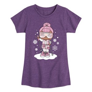 Girls' - Lol Surprise! - Snowbunny And Snowflakes Fitted Short Sleeve Graphic T-Shirt - 1 of 4