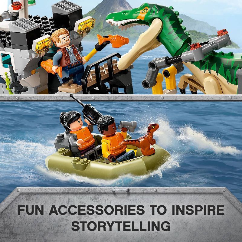 LEGO Jurassic World Baryonyx Dinosaur Boat Escape 76942 Building Kit, 5 of 11