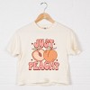 Simply Sage Market Just Peachy Colorful Peach Boxy Crop Top - 3 of 4