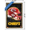 Trends International NFL Kansas City Chiefs - Neon Helmet 23 Framed Wall Poster Prints - 3 of 4