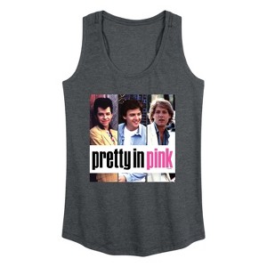 Women's - Pretty in Pink - Duckie and Blane Graphic Racerback Tank - 1 of 4