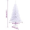 vidaXL Christmas Tree Decoration Artificial Xmas Tree with Stand Branches - White 4 x 2 ft - 4 of 4
