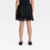 Girls' Halloween Tutu Skirt - Cat & Jack™ Black - 2 of 3