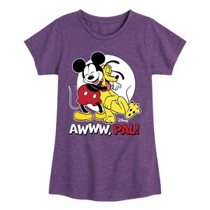 Girls' - Disney - Awww Pal Fitted Short Sleeve Graphic T-Shirt - 1 of 4