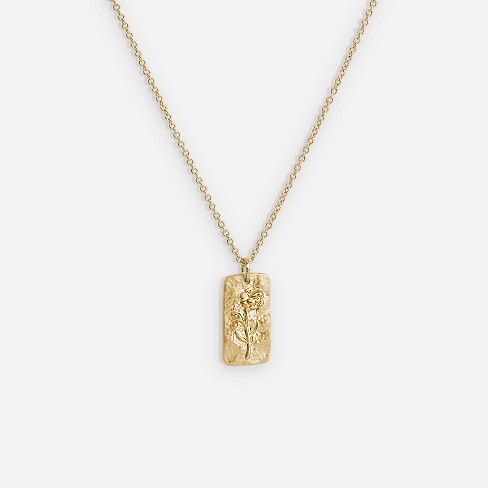 Sanctuary Project By Sanctuaire Marigold Tile Charm Necklace Gold : Target