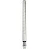 Quantum Storage Systems Post With Leveling Legs, 63"H, Numbered Grooves In 1" Increments - 2 of 2