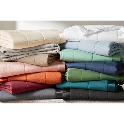 Full Mocha Down Alternative Blanket with Satin Trim