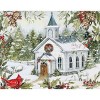 LANG 18ct Church in Snow Boxed Holiday Greeting Card Pack - 2 of 4