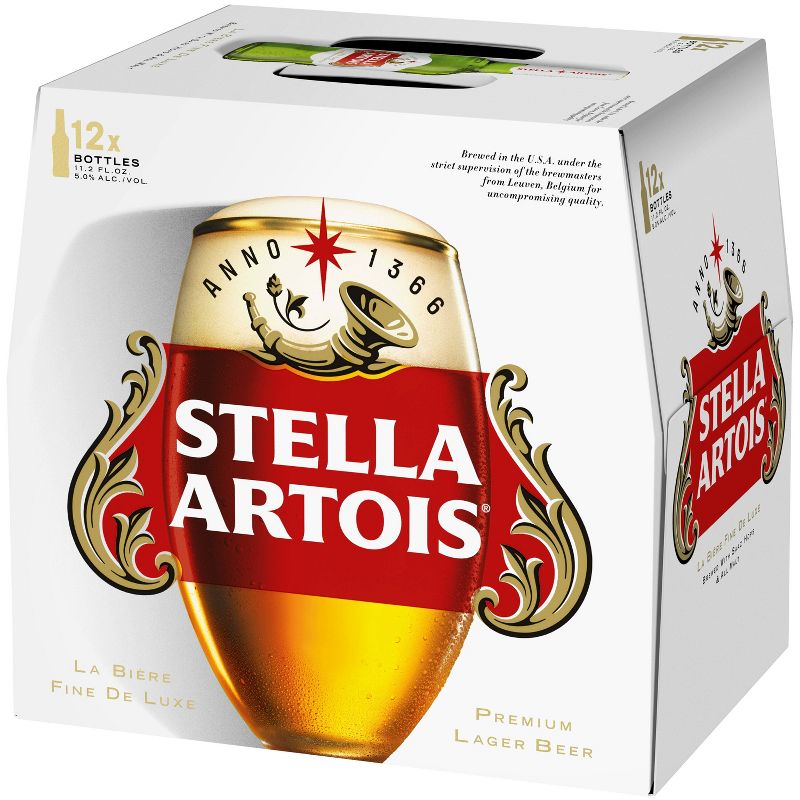 Stella Artois Belgian Beer - 12pk/11.2 fl oz Bottles, 1 of 14