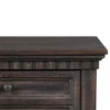 FurniFact,Solid Acacia Wood Nightstand with Metal Accents - 3 of 4