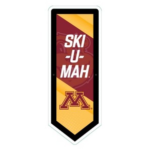 Evergreen Ultra-Thin Glazelight LED Wall Decor, Pennant, University of Minnesota- 9 x 23 Inches Made In USA - 1 of 4