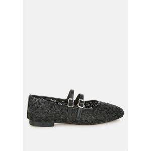Warena Pin Buckle Strapped Ballerinas Women - 1 of 4