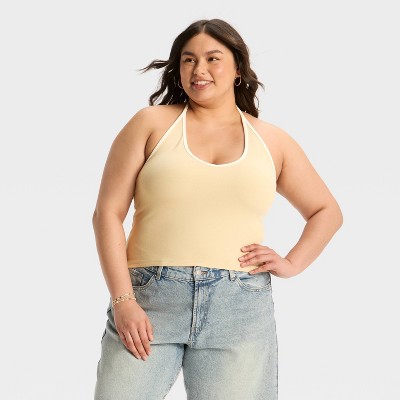 Women's Interlock Halter Tank Top - Wild Fable™