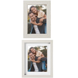 REGALWOVEN Rustic Table Top Farmhouse Texture Distressed Photo Frames Picture Frame - 1 of 4