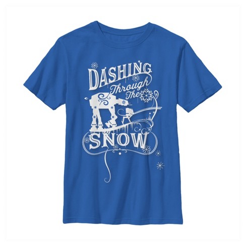 Boy's Star Wars Christmas AT-AT Dashing Snow T-Shirt - image 1 of 4