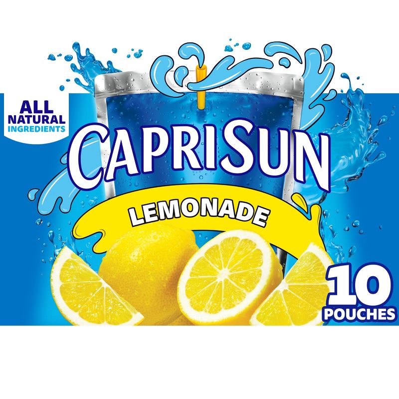 Capri Sun Lemonade Pack - 10pk/6 fl oz Pouches, 1 of 15