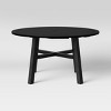 Blackened Wood 4 Person Round Patio Dining Table - Smith & Hawken™ - image 3 of 4