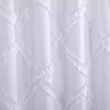 Farmhouse Rustic White Ruffle Diamond Fabric Shower Curtain 72x72 Inch - 4 of 4