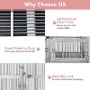 Jojoka 48 Inch Heavy Duty Stainless Steel Dog Crate, Indestructible Kennel Cage with Wheels, Double Doors, Removable Tray - 4 of 4