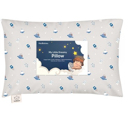 KeaBabies Toddler Pillow with Pillowcase, 13X18 Soft Organic Cotton Toddler Pillows for Sleeping, Kids Travel Pillow Age 2-5