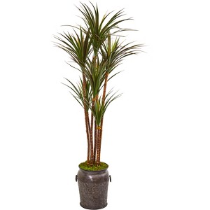 Nearly Natural 6-ft Giant Yucca Artificial Tree in Decorative Planter UV Resistant (Indoor/Outdoor) - 1 of 2