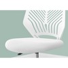 TiramisuBest White Polyester Kids' Ergonomic Office Chair: 360¡ã Swivel, Adjustable Height & Tilt - 2 of 4