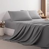 3/4 Pieces Brushed Microfiber Bed Sheet Set, 1800 Super Soft and Cozy Sheet Set - NTBAY - 4 of 4