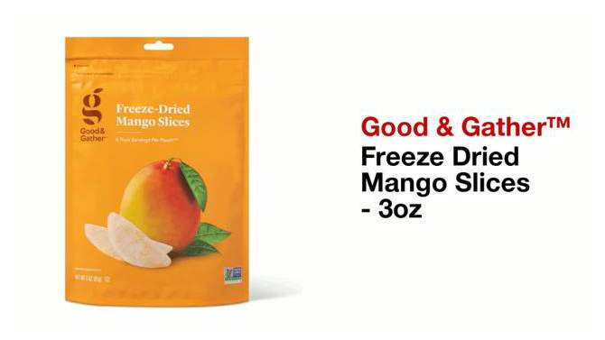 Freeze Dried Mango Slices - 3oz - Good & Gather&#8482;, 2 of 5, play video