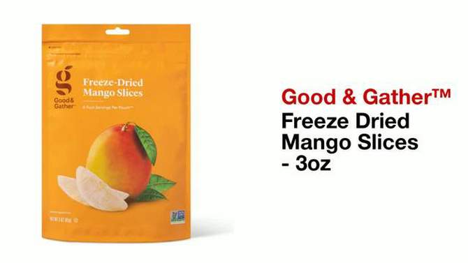 Freeze Dried Mango Slices - 3oz - Good & Gather&#8482;, 2 of 5, play video