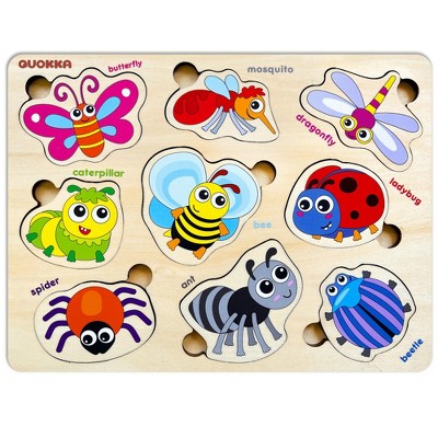 QUOKKA Wooden Puzzles for Toddlers 1-2