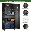 SUXXAN 71" H Metal Garage Storage Cabinet with Wheels, Pegboard and Drawer, Assembly required - 4 of 4