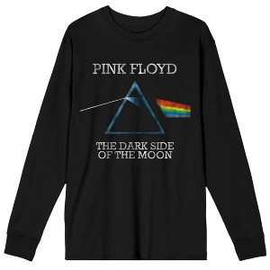 Pink Floyd The Dark Side Of The Moon Crew Neck Long Sleeve Men's Black Tee - 1 of 3