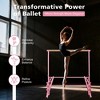 SEVOBAL Home Gyms Pink Solid Wood Ballet Barre With Adjustable Range Of 31.5-39.5 Inches For Dance Practice, Pink, 41.3"*34.6"*39.5" - 4 of 4