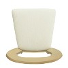 Sapphtopaz Modern Contemporary Dining Chairs Set of 2, Side Accent Chairs Kitchen Chairs with Rubberwood Frame, Open-Back for Dining Room, Kitchen - 4 of 4
