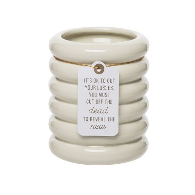 Totalee Gift It’s Ok White Planter Ceramic White